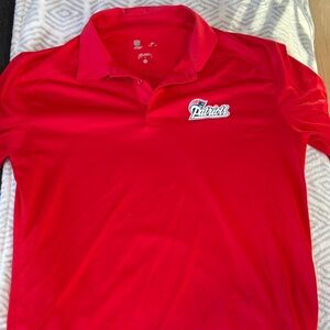 NFL Patriots Red Polo Shirt